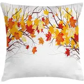 Abakuhaus Cartoon herfstblad kussenhoes 40x40 cm – bedrukt aan twee zijden
