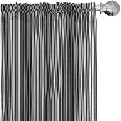 Abakuhaus Gordijnen – 2x75x245 cm – Microvezel – Halfverduistering – zwart-wit