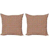 Abakuhaus Boho Kussenhoes Set – 2x50x50 cm – Dubbelzijdig bedrukt – Kobaltblauw Goudsbloem