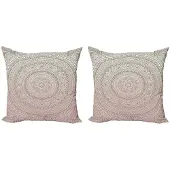 Abakuhaus Mandala kussenhoes – 2x50x50 cm – dubbelzijdig bedrukt – microvezel