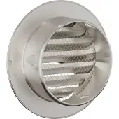 vidaXL Luchtventilatieroosters 8 pcs Zilver 100 mm Roestvrij staal