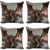 Abakuhaus Fantasy World kussenhoes – Set – 4x40 cm – dubbelzijdig