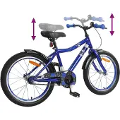 vidaXL Kinderfiets 18 Inch voor 5-7 jaar oud Donkerblauw
