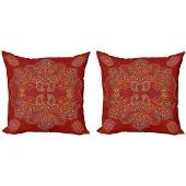 Abakuhaus Mandala kussenhoes – 2-pack – Paisley, microvezel