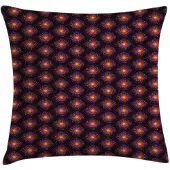 Abakuhaus Abstrakt Kussenhoes – Ronde, Vierkante en Spots – 50x50 cm – koksgrijs en Marigold