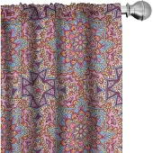 Abakuhaus Paarse mandala gordijnen – 2x75x245 cm – microvezel
