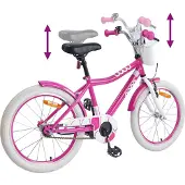 vidaXL Kinderfiets 18 Inch voor 5-7 jaar oud Roze