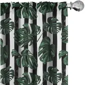 Abakuhaus Junglebladeren gordijnen – 2x75x175 cm – microvezel, halfschaduw