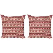 Abakuhaus Noordische Kussenhoes – 2x50 cm – Dubbelzijdig Bedrukt – Microvezel