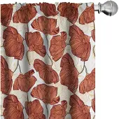 Abakuhaus – Bloemen gordijnen 2x75x245 cm – microfaser, verduisterend
