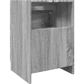 vidaXL Wastafelkast 40x37x59 cm bewerkt hout grijs sonoma eikenkleurig