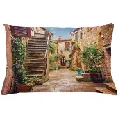 Abakuhaus Kussenhoes – Italiaans Old Stone Street – 65x40 cm – Meerdere kleuren