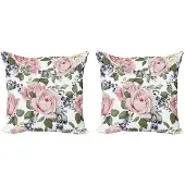 Abakuhaus roze kussenhoes – 2x60x60 cm – dubbelzijdige druk