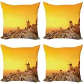 Abakuhaus Griekenland Kussenhoes Set – 4x60x60 – Dubbelzijdig druk