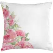 Abakuhaus Kussensloop – Paeonia Aquarell – 50x50 cm – Ruby Groen
