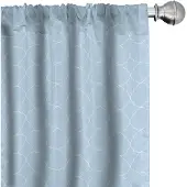 Abakuhaus Doorgordijn – Quatrefoil-gordijnen – 2x75x225 cm – microvezel – licht azuurblauw