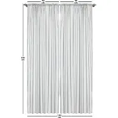 Abakuhaus Tropische gordijnen – 2-delige set 75x245 cm – microvezel