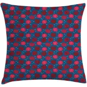 Abakuhaus Kussenhoes Fruit – 50x50 cm – Dubbelzijdig bedrukt – Nachtblauw-Framboos