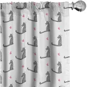 Abakuhaus Kattenvordijnen – 2x75x175 cm – Microfaser – Halfdonker