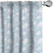 Abakuhaus Blauwe hemel – Voorhangen, 2x75x225 cm, microvezel, halve verduistering