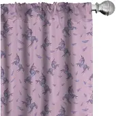 Abakuhaus Gordijnen – 2x75x245 cm – Microvezel – lila blauw violet