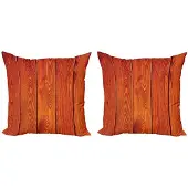 Abakuhaus Oranje Kussenhoes Set – 2x50x50 cm – Dubbelzijdig bedrukt