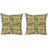 Abakuhaus kussenhoes – Set 2x40x40 cm – Dubbelzijdig bedrukt – Microvezel