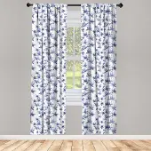 Abakuhaus Indigo raamgordijnen – 2-delige – 75x245 cm – donkerblauw