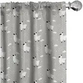 Abakuhaus – Schaapgordijnen – 2-delige set 75×245 – microvezel
