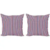 Abakuhaus Harbor-strepen kussenhoezen – 2x45 cm – dubbelzijdig