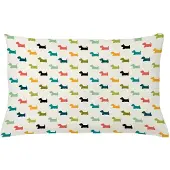 Abakuhaus Kussenhoes – Schotse Terriër – Dubbelzijdig bedrukt – Rits – 65x40 cm – Veelkleurig