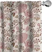 Abakuhaus Gordijnen – 2x75x225 cm – Mikrofaser – Eierschaal Zalm