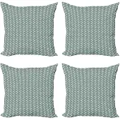 Abakuhaus Abstracte Kussenhoezen Set – 4x 45x45 cm – Dubbelzijdig bedrukt – Microvezel