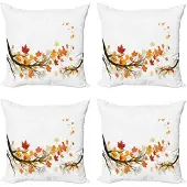 Abakuhaus Kussenhoes Set – 4x40x40 cm – Microvezel – Marigold