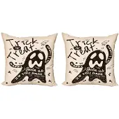 Abakuhaus Geest kussenhoes – 2x40x40 cm – Dubbelzijdig – Donkerbruin