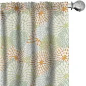 Abakuhaus – Pastel gordijnen 2x75x225 – microvezel – digitaal bedrukt – amandelgroen