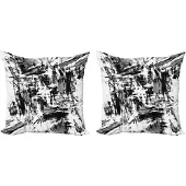 Abakuhaus Abstracte decoratiekussenhoes – 2-pack – Grunge-stijl 40x40 cm