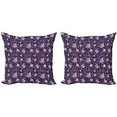 Abakuhaus Kussenhoes – Gebloemd 40x40 cm – Tweezijdig bedrukt – microvezel