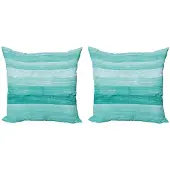 Abakuhaus Kussenhoes – Dubbelzijdig bedrukt – 60x60 cm – Turkoois