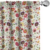 Abakuhaus Gordijnen – Poolse volkskunst – 2x75x245 cm – microvezel