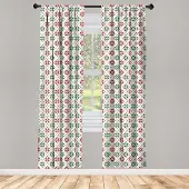 Abakuhaus Kerstgordijnen – Norwegian Rose – 2-delige – 75x245 cm