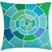 Abakuhaus Geometrische Kussenhoes – 45×45 cm – Veelkleurig, Rits, Dubbelzijdig bedrukt