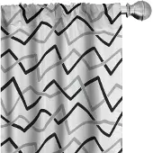Abakuhaus – Gordijnen Geometrische Strepen 2x75x245 cm – Microvezel