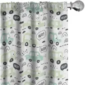 Abakuhaus Gordijnen – 2-delige set – 75x175 cm – Microfaser – Halfdonker