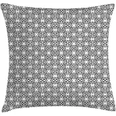 Abakuhaus Geometrische Rhombus Kussenhoes – 40x40 cm, Charcoal/Wit