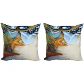 Abakuhaus Strandkussenhoes-set 2x40x40 cm – microvezel, dubbelzijdig