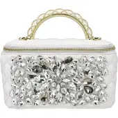 Faina Handtas zilver / wit