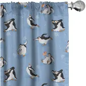 Abakuhaus Cartoon-Dier Voorhangen – 2x75x175 cm – Veelkleurig