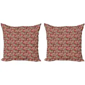 Abakuhaus Abstrakt Kussenhoes – Set van 2x50x50 cm – Dubbelzijdig Bedrukt – Microvezel