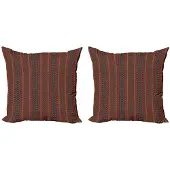 Abakuhaus Kussenhoes 2x40x40 – Dubbelzijdig bedrukt, Multicolor, Rits